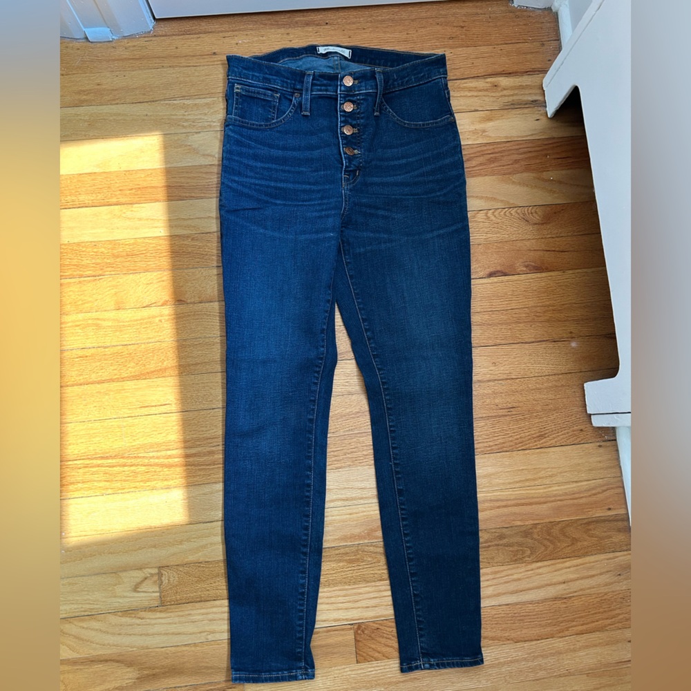 Madewell High Rise Dark Blue Jeans